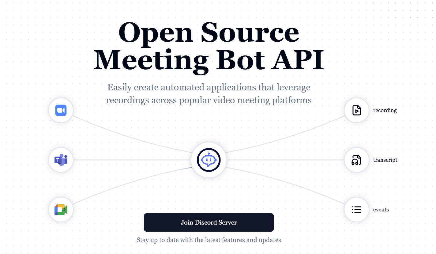 feat: started open source meeting bot